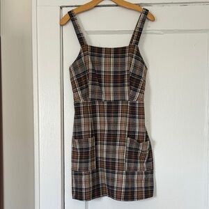 American Eagle Plaid Sleeveless Dress